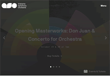 Tablet Screenshot of alabamasymphony.org